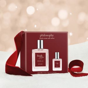 philosophy fresh cream soft velvet  duo eau de toilette gift set